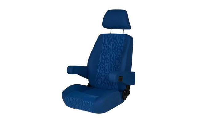 Sportscraft Sitz S8.1Fahrer- und Beifahrersitz mit Lordosenstütze Atlantik blau