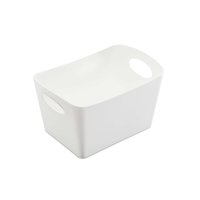 Koziol Boxxx S Aufbewahrungsbox 1 Liter recycled white wei&szlig;