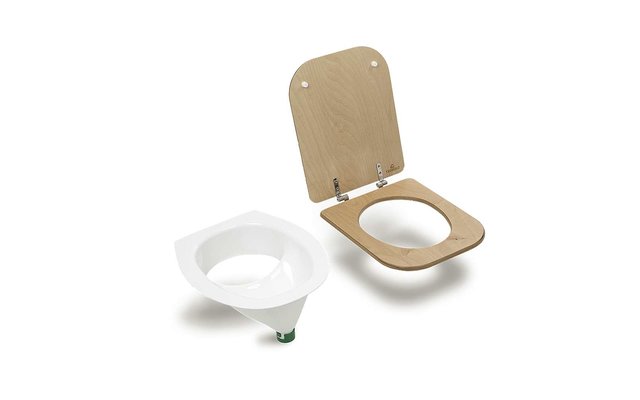 Trobolo Trenntoiletten Einsatz weiß und Toilettensitz