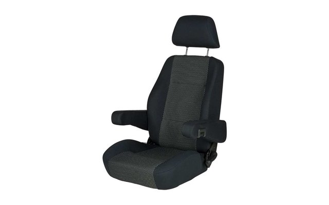 Sportscraft Sitz S8.1Fahrer- und Beifahrersitz mit Lordosenstütze Ara schwarz