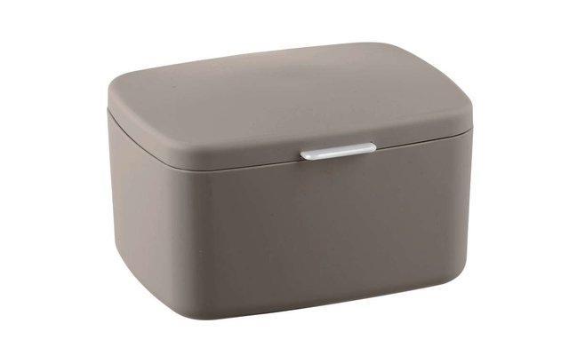 Wenko Bathroom box Barcelona with lid storage box taupe