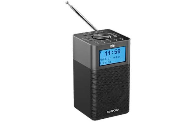 Kenwood CR-M10DAB-H Radio DAB+ con transmisión de audio por Bluetooth y función de alarma Gris