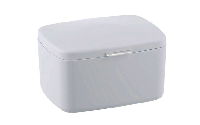 Wenko Caja de Baño Barcelona con Tapa Caja de Almacenamiento blanca