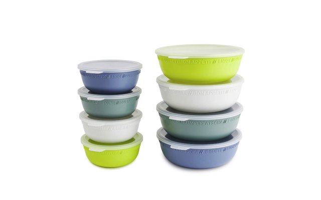 Rotho Bowl with lid Tresa 0.35 liters blue