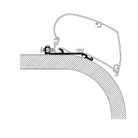 Thule Flat Adapter Markisenadapter für Omnistor 9200, 6300 und 6200 3,5m