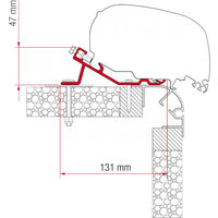 Fiamma Kit Bailey awning adapter