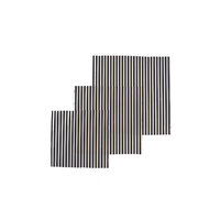 Tissu de cire d'abeille set de 3 tissus motif rayé noir/blanc Innovations Nuts
