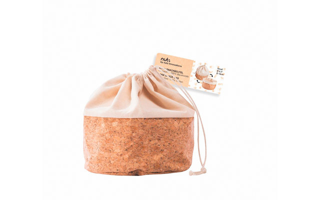 Nuts Innovations Bread Bag Fruit Basket Cork with Cord Small
