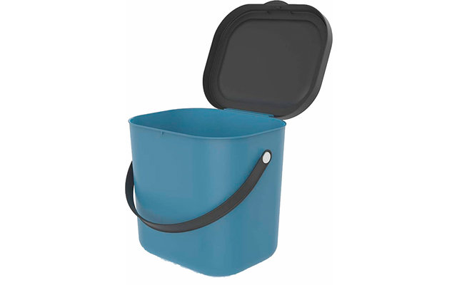 Papelera de reciclaje Rotho Albula 6 litros azul horizonte