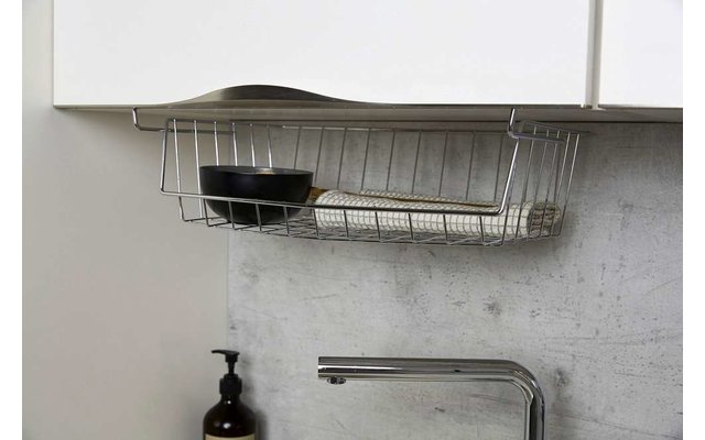 Wenko shelf hanging basket 44 x 15 x 27 cm silver