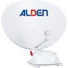 Sistema de satélite Alden AS2 80 HD Ultrawhite incl. A.I.O. EVO HD 24" TV con control de antena integrado
