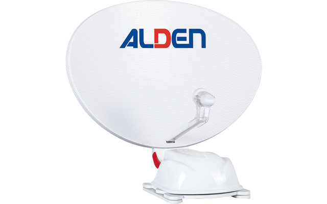 Sistema de satélite Alden AS2 80 HD Ultrawhite incl. A.I.O. EVO HD 22" TV con control de antena integrado
