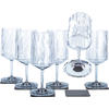 Bicchierini magnetici silwy® da vino in plastica 6 pezzi 200 ml