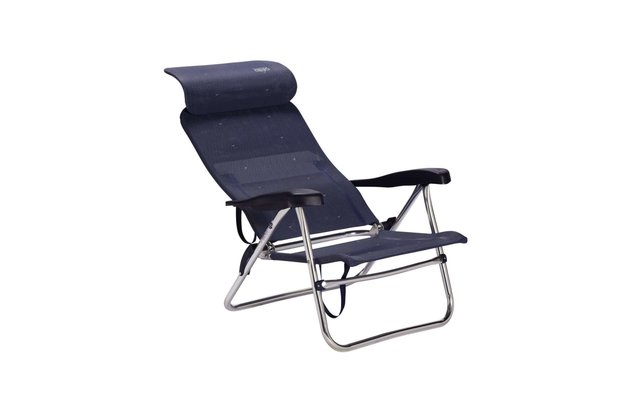 Crespo AL-205 Compact Beach Chair Strandstuhl dunkelblau