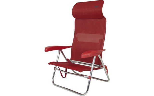 Sedia sdraio Crespo AL-205 Beach Chair Compact rossa
