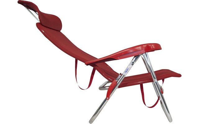 Crespo AL-205 Beach Chair Strandstuhl Compact rot