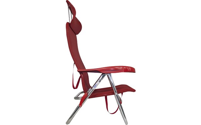 Crespo AL-205 Compact Beach Chair Strandstuhl rot