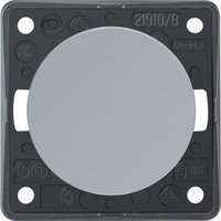 Berker Integro Taster Schlie&szlig;er mit Schraubklemmen grau gl&auml;nzend