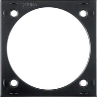 Anneau d'&eacute;cartement pour montage en saillie noir brillant Integro Berker