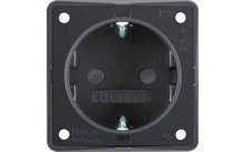 Berker Integro socket outlet SCHUKO with increased contact protection black matt