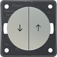 Berker Integro Jalousie-Serientaster mit Aufdruck Symbol Pfeile chrom matt lackiert