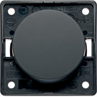 Berker Integro Taster Schlie&szlig;er mit Schraubklemmen granit schwarz