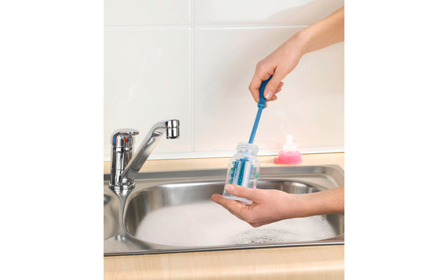 Wenko Silicone Sink Brush 25 cm blue