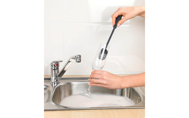 Wenko Silicone Sink Brush 25 cm Grey