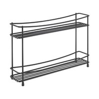 Metaltex Kumino LAVA spice rack 2 tiers black