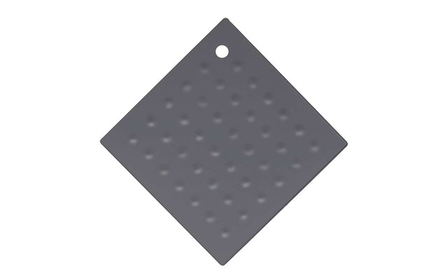 Metaltex silicone onderzetter vierkant grijs
