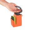 Metaltex Soap Tex Seifenspender 400 ml inkl. Schwamm und Ringhalter Orange