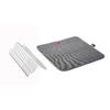 Metaltex Dry-Tex 2-in-1 drainer with microfiber mat silver