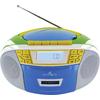 Schwaiger FM/CD/Cassette Boombox Portable CD Player, Colorful