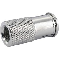 Schwaiger F-Quick twist-on plug &Oslash; 7 mm silver 2 pieces