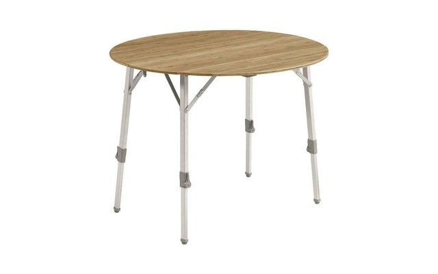 Outwell Tafel Custer met Bamboe Tafelblad Rond