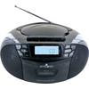 Schwaiger FM/CD/Kassette Boombox Tragbarer CD-Player, schwarz