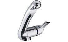 Empire ceramic style single lever faucet with switch chrome