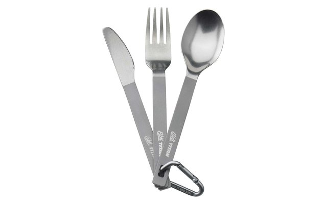 Esbit TC3-TI titanium cutlery set 3 pieces