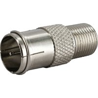 Adaptador F rápido plata Schwaiger