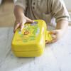 Koziol Candy L Box Lunchbox / Brotdose mit Trennschale Afrika organic yellow