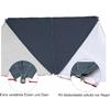Bent Zip-Protect Canvas Single Verbindbares Sonnensegel  250 x 250 x 250 cm Dunkelblau