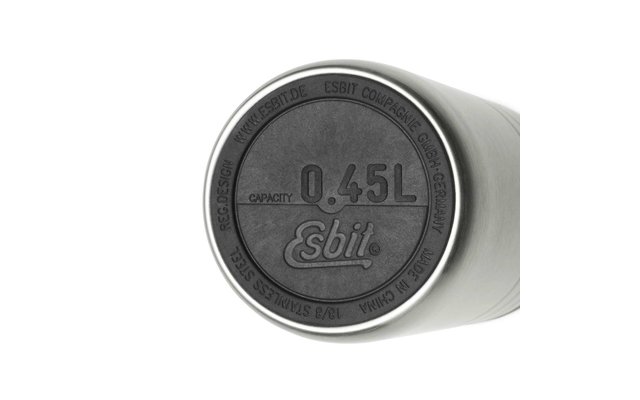 Esbit Majoris thermo mug with insulated lid 450 ml stainless steel matt