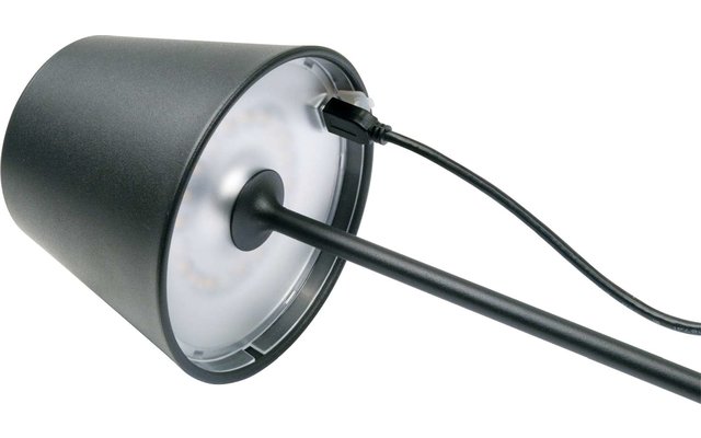 Lámpara de mesa LED RGB de Schwaiger con control táctil negro