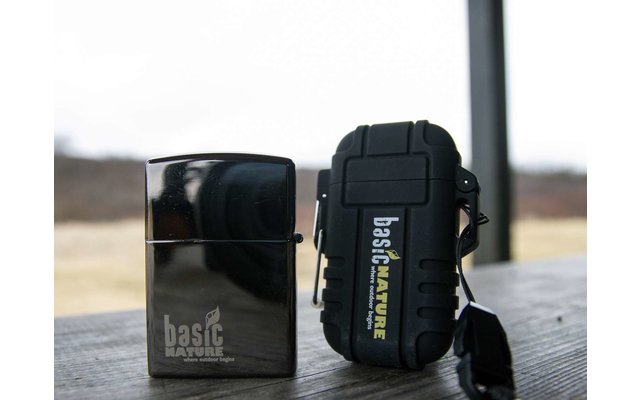 BasicNature Feuerzeug Arc USB mit Akku schwarz