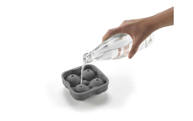 Metaltex Moule à glaçons flexible 4 boules de glace