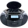 Schwaiger FM/CD/Cassette Boombox Lecteur CD portable, noir