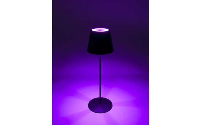 Lámpara de mesa LED RGB de Schwaiger con control táctil negro