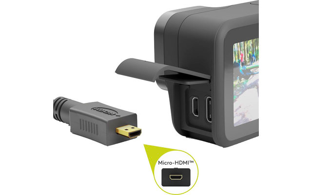 Goobay Câble HDMI/Micro HDMI avec Ethernet 0,5 m