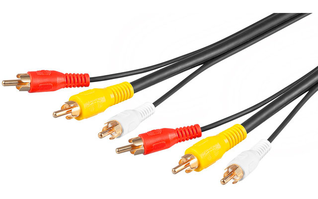 Goobay AVK RCAx3 M/RCAx3 M (RG58) audio video connection cable 15 m