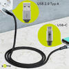 Goobay DAT USB-C vers USB-A Câble textile 0,5 m